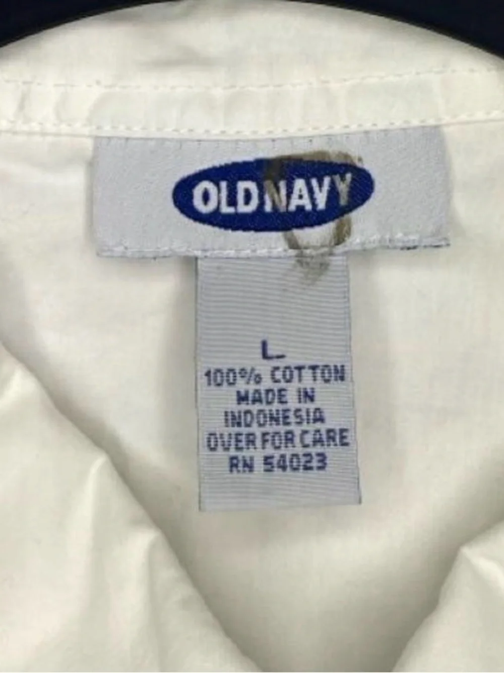 Old Navy White Button-Down Shirt with Floral Embroidery - Kids